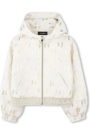 Karl Lagerfeld Logo-waistband hoodie