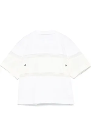 SACAI Contrast-panel T-shirt