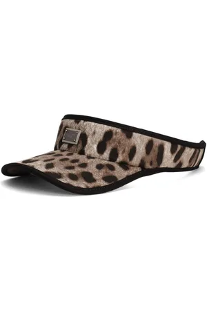 Dolce & Gabbana Leopard-print visor