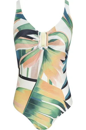 Lygia & Nanny Mirassol leaf-print swmsuit