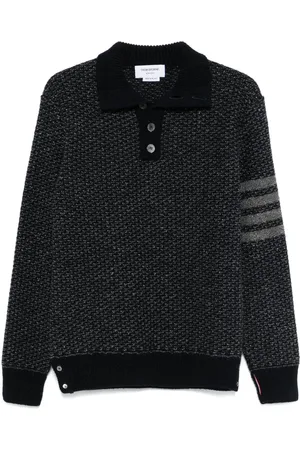 Thom Browne 4-Bar tweed sweater