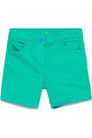 Stella McCartney Embroidered denim shorts