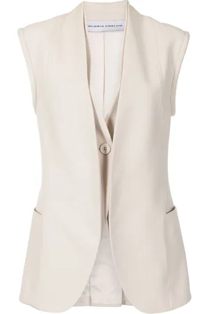 Gloria Coelho Single-breasted layered waistcoat