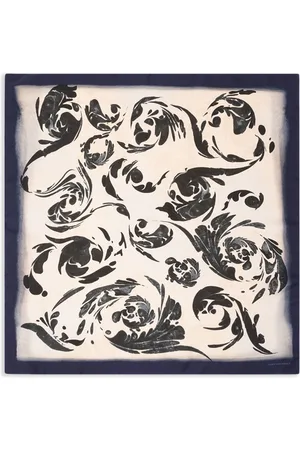DRIES VAN NOTEN Printed silk scarf