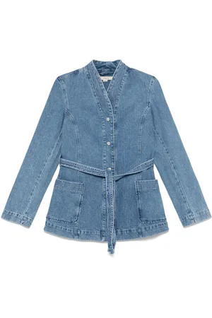 REMAIN Belted denim jacket