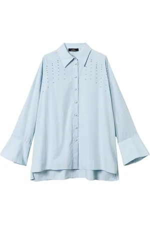 Twin-Set Bezel embroidery poplin shirt