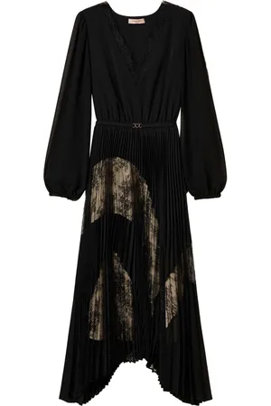 Twin-Set Pleated georgette dress