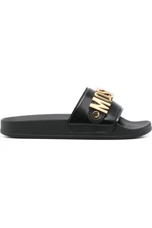 Moschino Logo-lettering slides