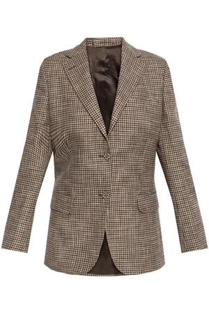 OFFICINE GENERALE Houndstooth-pattern blazer