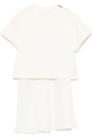 SACAI Contrast-panel T-shirt