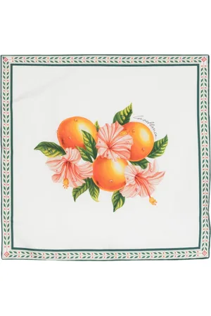 Casablanca Oranges en Fleur silk scarf