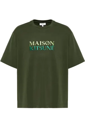 Maison Kitsuné Logo-embroidered T-shirt