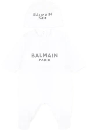 Balmain Logo-print babygrow set