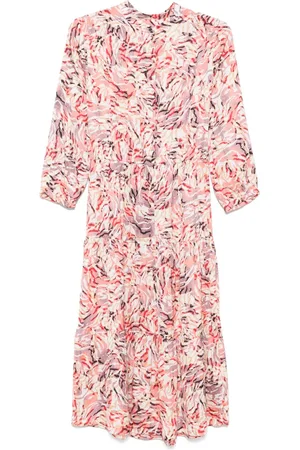 HUGO BOSS Abstract-print midi dress