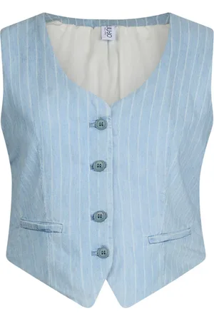 Liu Jo Pinstripe denim waistcoat