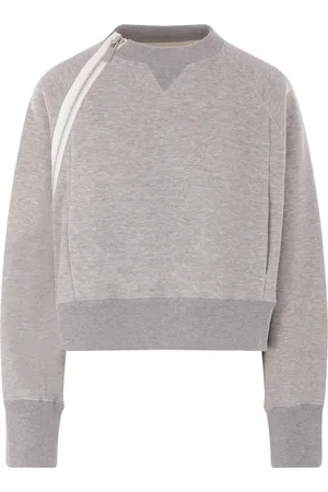 SACAI M??lange-effect sweatshirt