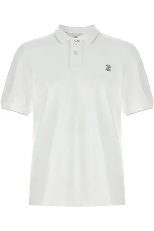 Brunello Cucinelli Logo-embroidery piqu?? polo shirt