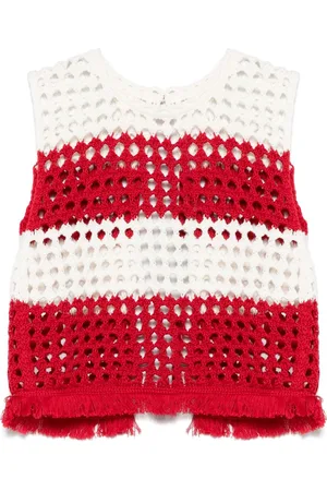 Farm Rio Open-knit top