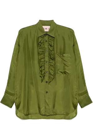 Plan C Ruffle-detailed shirt