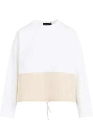 Fabiana Filippi Drawstring-hem cotton jumper