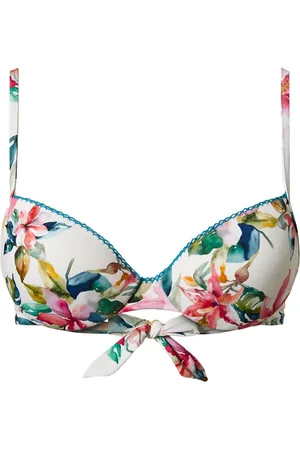 Twin-Set Floral-print push-up bikini top