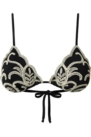 Twin-Set Embroidered bikini top