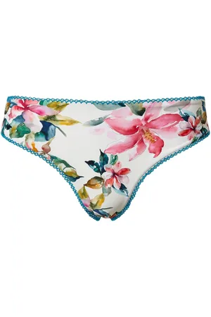 Twin-Set Floral-print Brazilian bikini bottoms