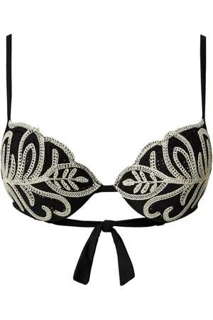 Twin-Set Embroidered bikini top