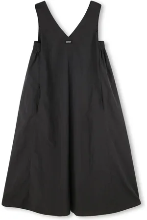 DKNY Logo-appliqu?? midi dress