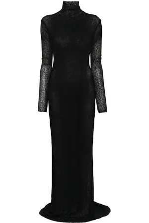Mainless Semi-sheer maxi dress