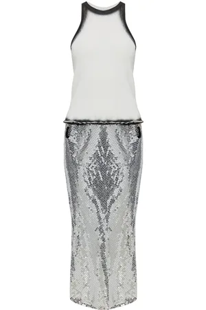 The Attico Panelled midi dress