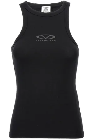 Vetements Logo-print tank top