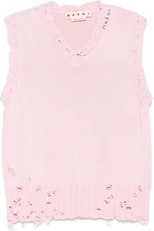 Marni Dishevelled cotton vest