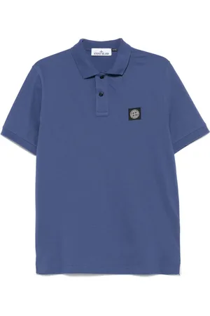 Stone Island Piqu??-weave polo shirt