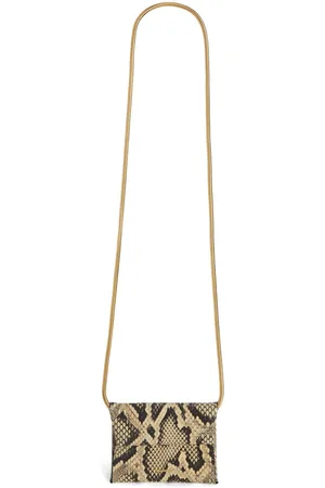 Jil Sander Snakeskin-effect folded mini bag