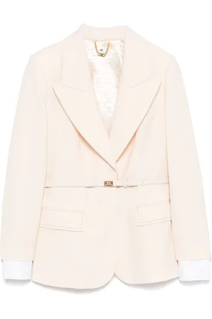 Elisabetta Franchi Wool belted blazer