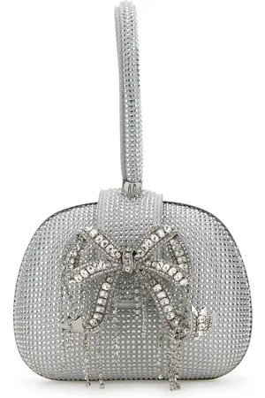 Self-Portrait Rhinestone-embellished clutch bag