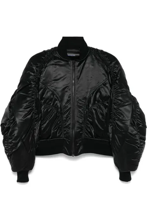 MUGLER Satin bomber jacket