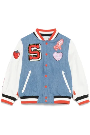 Stella McCartney Strawberry-print vasity jacket