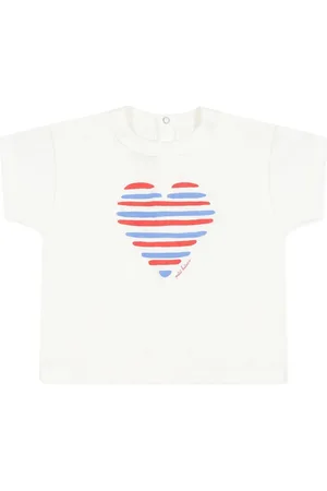 Petit Bateau Heart-print cotton t-shirt