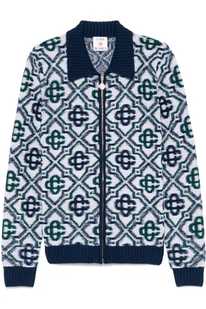 Casablanca Monogram-jacquard cardigan