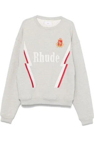Rhude Lightning Crewneck Heather Grey "GREY"