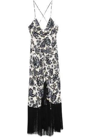 Sandro Floral-print midi dress