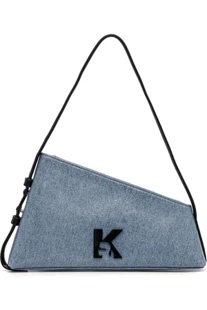 Karl Lagerfeld Geo denim shoulder bag