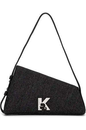 Karl Lagerfeld Geo denim shoulder bag