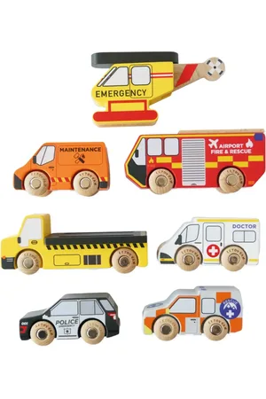 Le Toy Van Emergency Helicopter & Rescue Cars toys