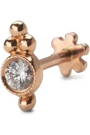 Maria Tash 18kt rose gold Ball Trinity single earring