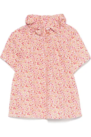 Il gufo Cherry-print blouse