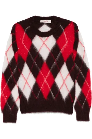 Jucca Argyle-pattern sweater
