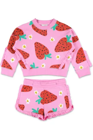 Stella McCartney Strawberry-print shorts set